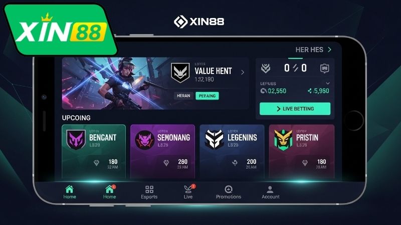 Tính năng của nền tảng cá cược Esports thân thiện với mobile Xin88